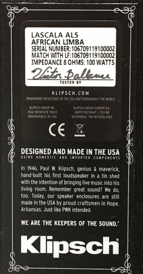 HIFI-NEWS La Scala AL5 review - General Klipsch Info - The Klipsch ...