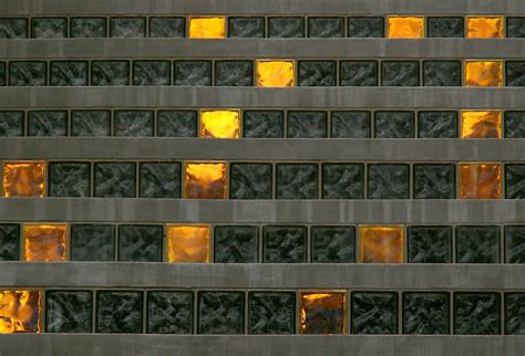 Mesa Steps Grid of Gold | These are stepped glass blocks set… | Flickr