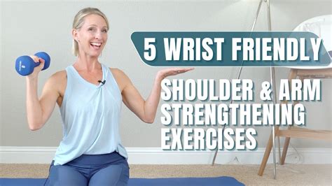 5 Wrist Friendly Shoulder and Arm Strengthening Exercises: NO Weight Bearing on Wrists Workout ...