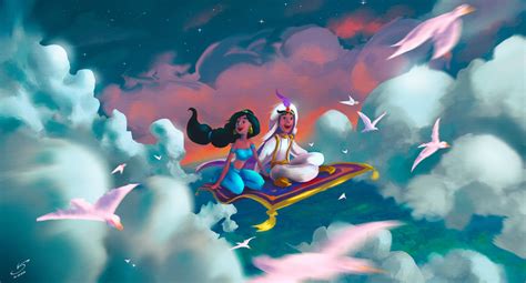 Aladdin And Jasmine Art, HD Artist, 4k Wallpapers, Images, Backgrounds, Photos and Pictures