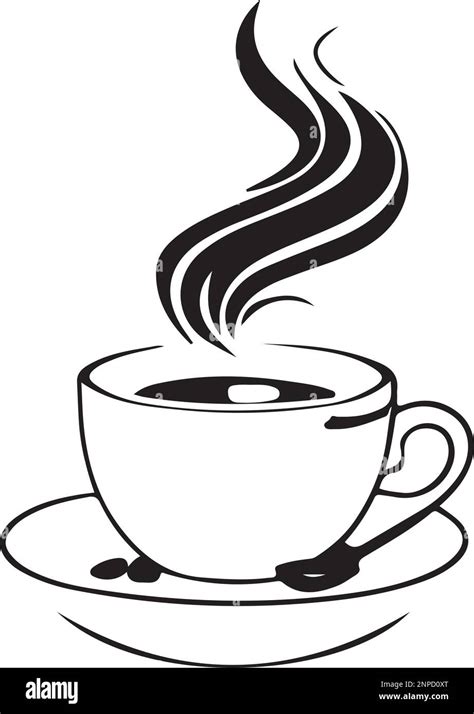 Coffee Mug Clip Art Black And White