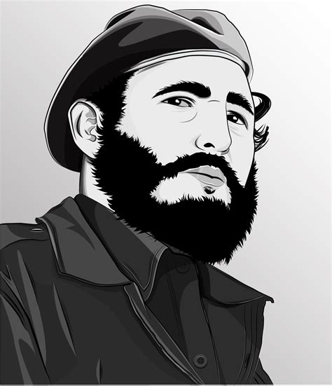 Fidel Castro Drawing Realistic - Drawing Skill