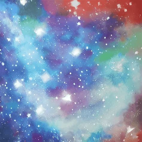 Galaxy Stars Painting · Creative Fabrica