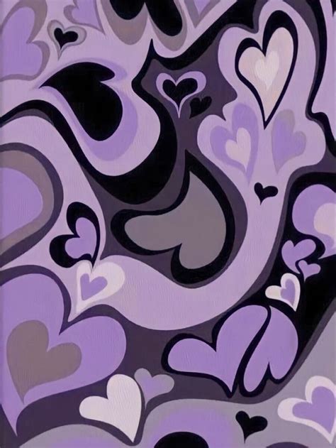 purple heartpurple y2k y2kbackground Image by Mari | Dark purple wallpaper, Cute simple ...