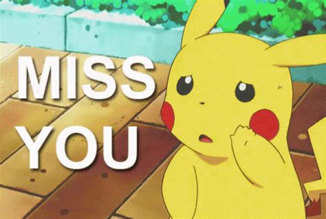 Miss You GIF - Pokemon Pikachu - Discover & Share GIFs