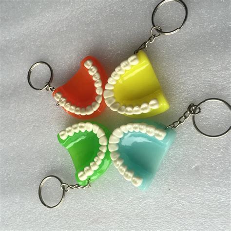 10 pcs Teeth Model Keychain for Dentist Dental Gift-in Teeth Whitening from Beauty & Health on ...