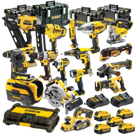 DEWALT POWER TOOLS 20V 18V XR 17 PIECE PLATINUM KIT WITH 5 X 5.0AH LI ...