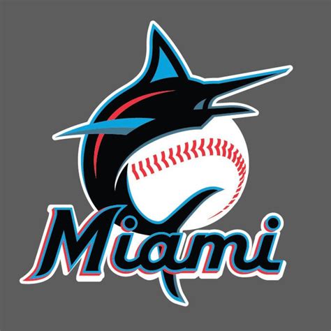 Miami Marlins Logo Sticker Vinyl Vehicle Laptop Decal | Etsy