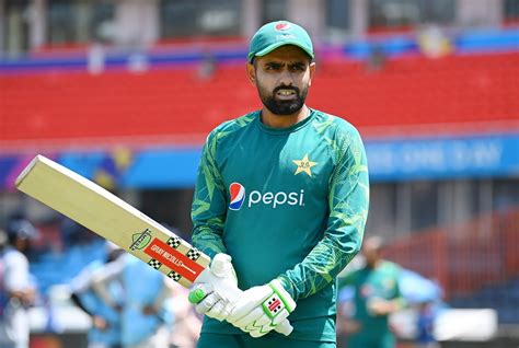 Babar Azam gets some batting practice done before the game ...