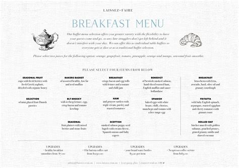 Brunch Buffet Menu Ideas