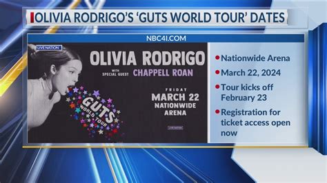 Olivia Rodrigo’s ‘Guts World Tour’ is coming to Columbus: How to ...