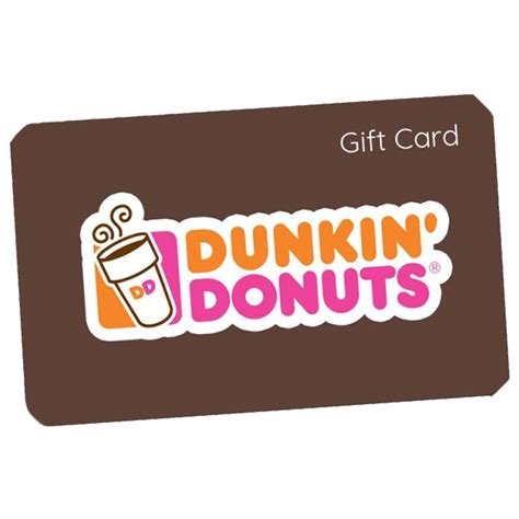 Printable Dunkin Gift Card