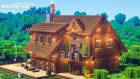 Wooden Mansions In Minecraft