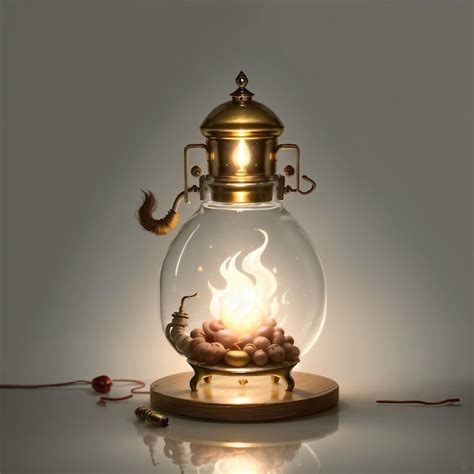 Premium AI Image | Gold lamp