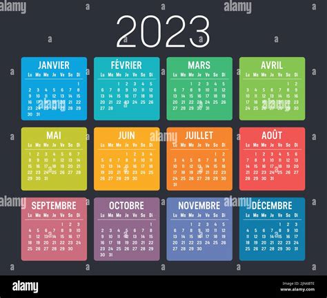 Minimalist calendar Stock Vector Images - Alamy
