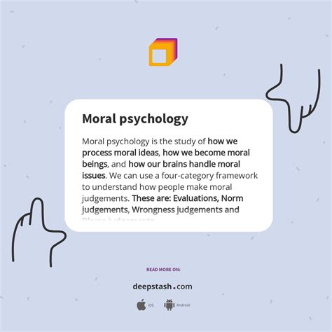 Moral psychology - Deepstash