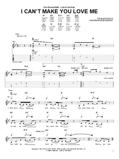 I Can't Make You Love Me | Sheet Music Direct