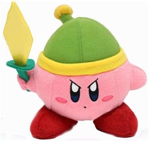 Nintendo Kirbys Adventure Green Hat Sword Kirby 6 Plush - ToyWiz