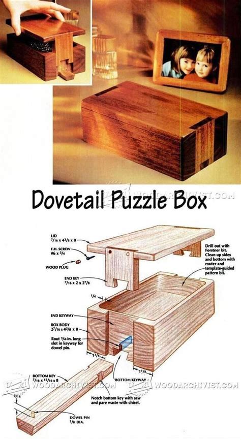 Puzzle Box Plans - Woodworking Plans and Projects #WoodworkGarden in ...