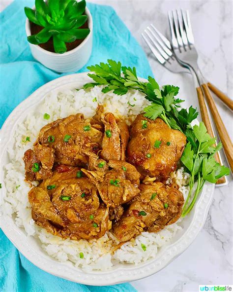 Filipino Chicken Adobo - Instant Pot Recipe | Urban Bliss Life