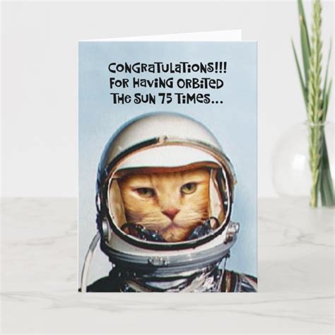 Funny 75th Birthday Card | Zazzle