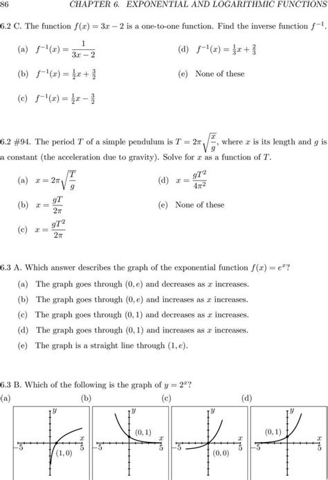 Graphing Logarithmic Functions Worksheets Answers