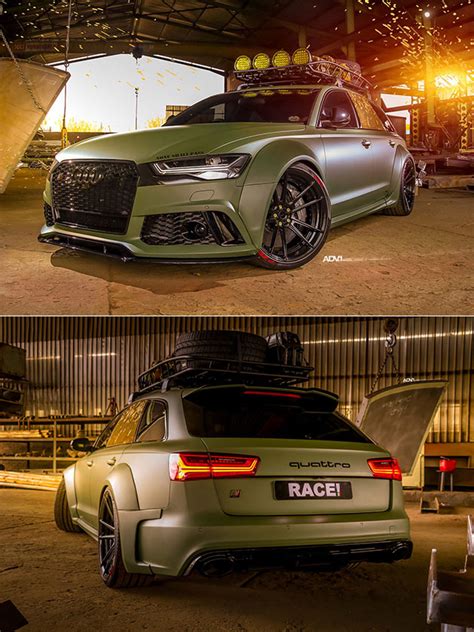 Wide-Body Matte Army Green Audi RS6 Avant is Perfect for the Zombie ...