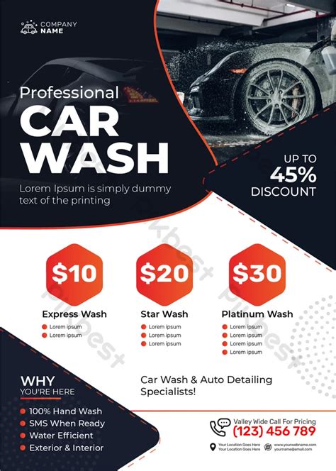 Free, Printable, Customizable Car Wash Flyer Templates, 52% OFF