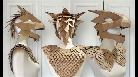 How to make a Cardboard Dragon Head - YouTube