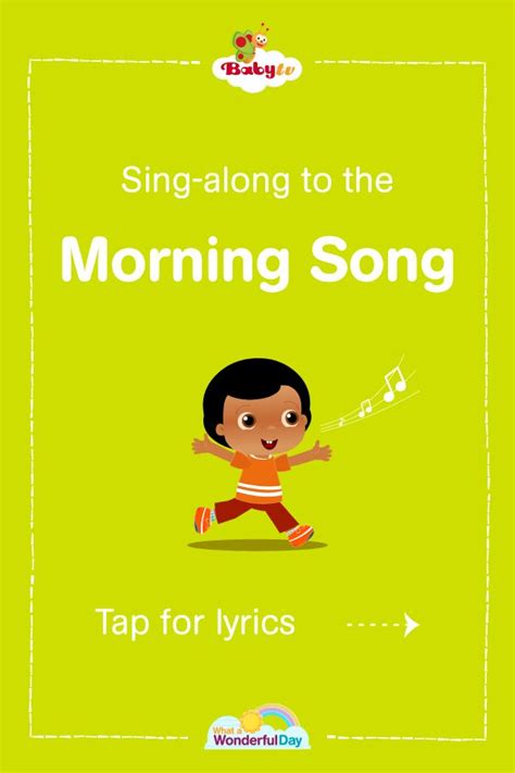 BabyTV Morning Song Lyrics