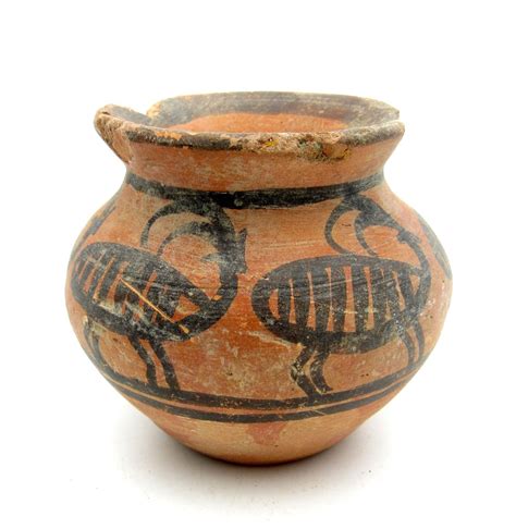 INDUS VALLEY TERRACOTTA JAR W/ DEER MOTIF - RARE ANCIENT ARTIFACT LOVELY - L404 -- Antique Price ...