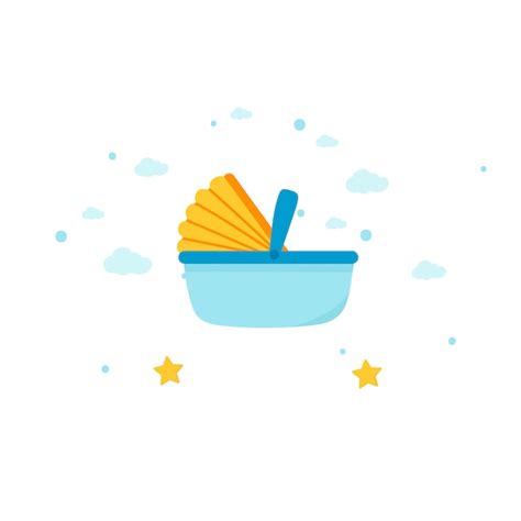 Free Vector | Baby carrier basket