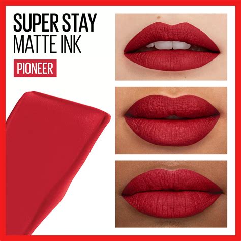 Maybelline SuperStay Matte Ink Liquid Lipstick, Pioneer - Shop Lipstick ...