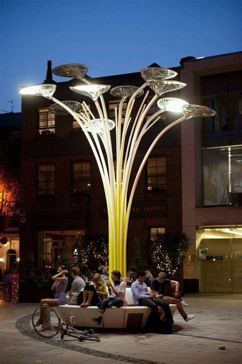 Pin by Samantha French on Plazas and Overall Sites | Urban lighting, Solar tree, Urban furniture