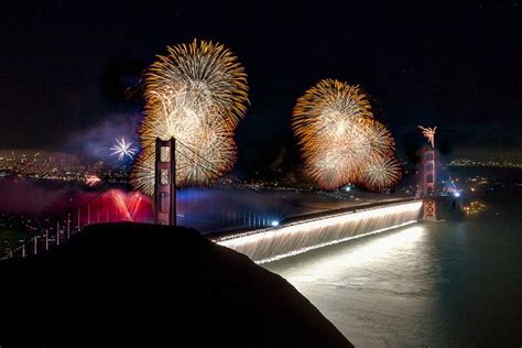 Golden Gate Bridge 75th Anniversary Fireworks | Golden gate bridge ...