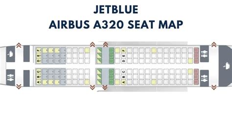 Airbus A320 Seat Map With Airline Configuration