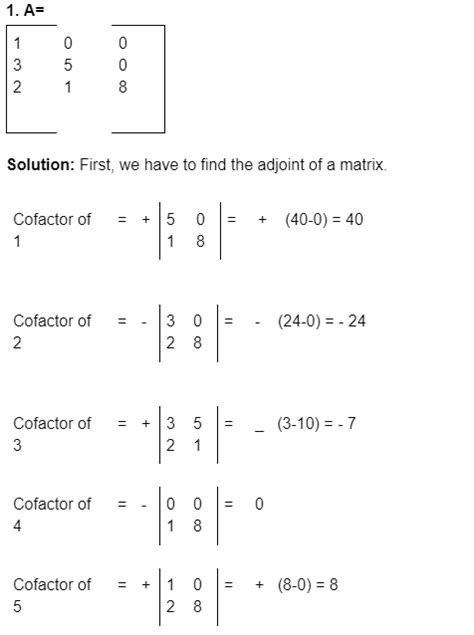 Problems On Finding The Inverse Of A Matrix