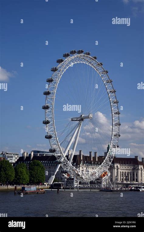 The London eye ferris wheel Stock Photo - Alamy