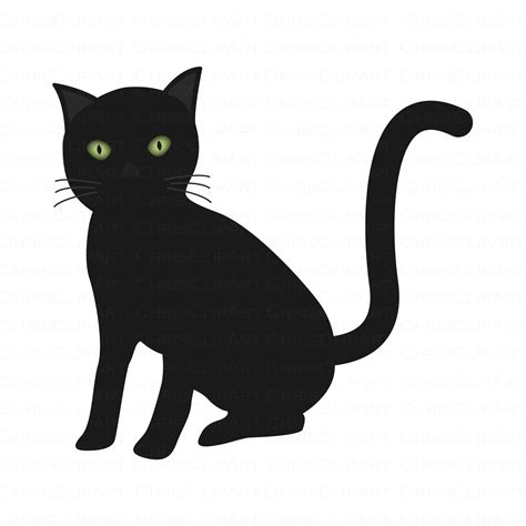 BLACK CAT SVG clipart black cat cat png cat clipart cats | Etsy