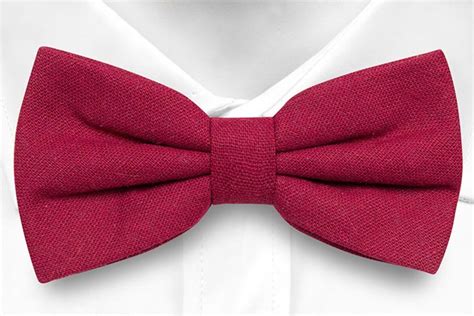 WISTFUL Dark red bow tie | Red bow tie, Red bow, Bow tie wedding