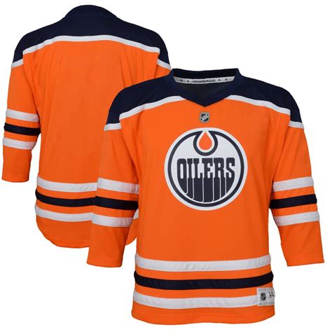 Infant Edmonton Oilers Orange Replica - Blank Jersey