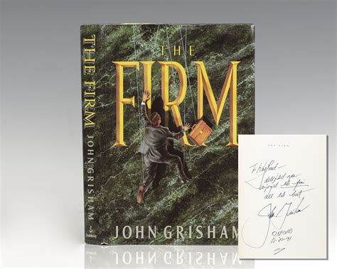 The Firm John Grisham First Edition Signed