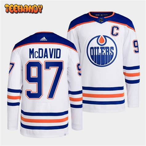 Edmonton Oilers Connor McDavid 2022-23 Away White Jersey