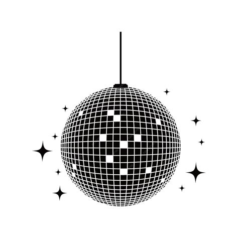 Premium Vector | Disco lamp silhouette design discotheque party decoration