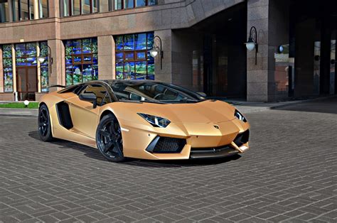 Matte Gold Lamborghini Aventador by Oakley Design | SUPERCARS SHOW