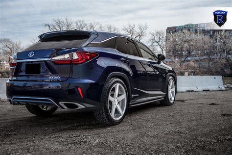 Black Lexus RX 350 on Chrome Rohana Wheels Wrapped in Falken Ziex Tires | Lexus rx 350, Lexus ...