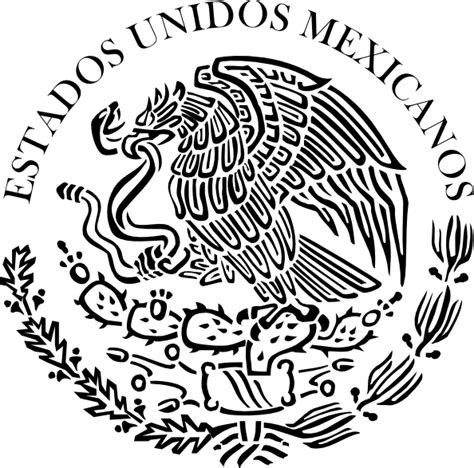 Seal Of The Government Of Mexico Linear clip art (117967) Free SVG ...