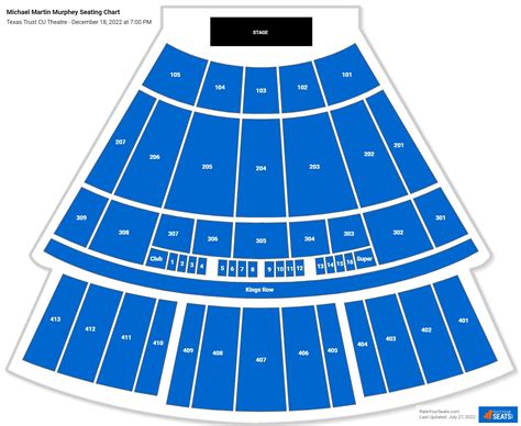 Texas Trust CU Theatre Seating Chart - RateYourSeats.com