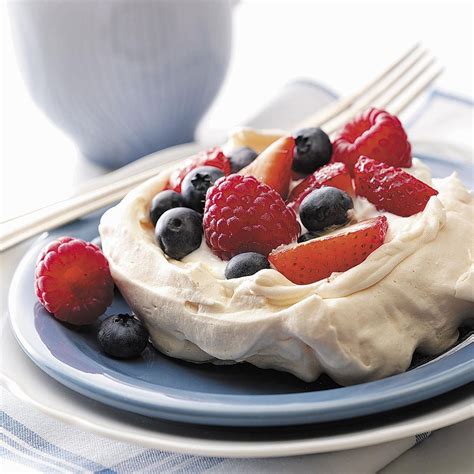 Meringues with Fresh Berries Recipe | Taste of Home