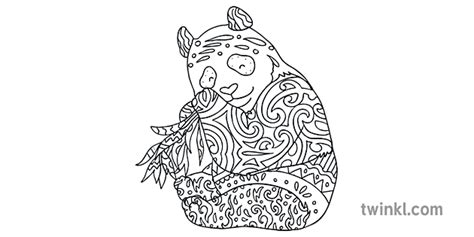 panda memness coloring sheet ferarum animal ds ks1 Illustration - Twinkl